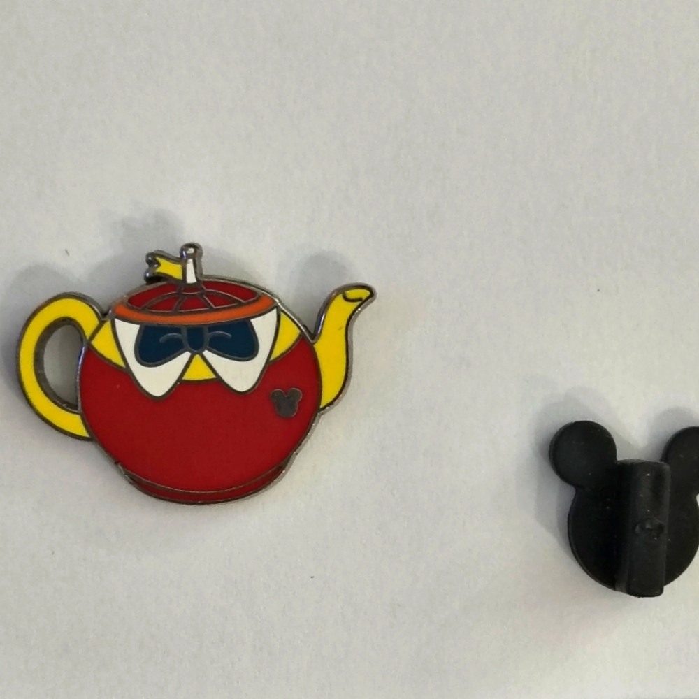 Disney Red and Yellow Teapot Pin